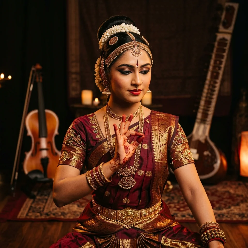 Classical Bharatanatyam dancer — Vedhya School